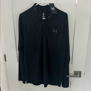 Under Armour Black Men’s Long-Sleeve Quarter-Zip Pullover